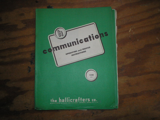 S-80 Receiver Run-1 Operator Service Manual